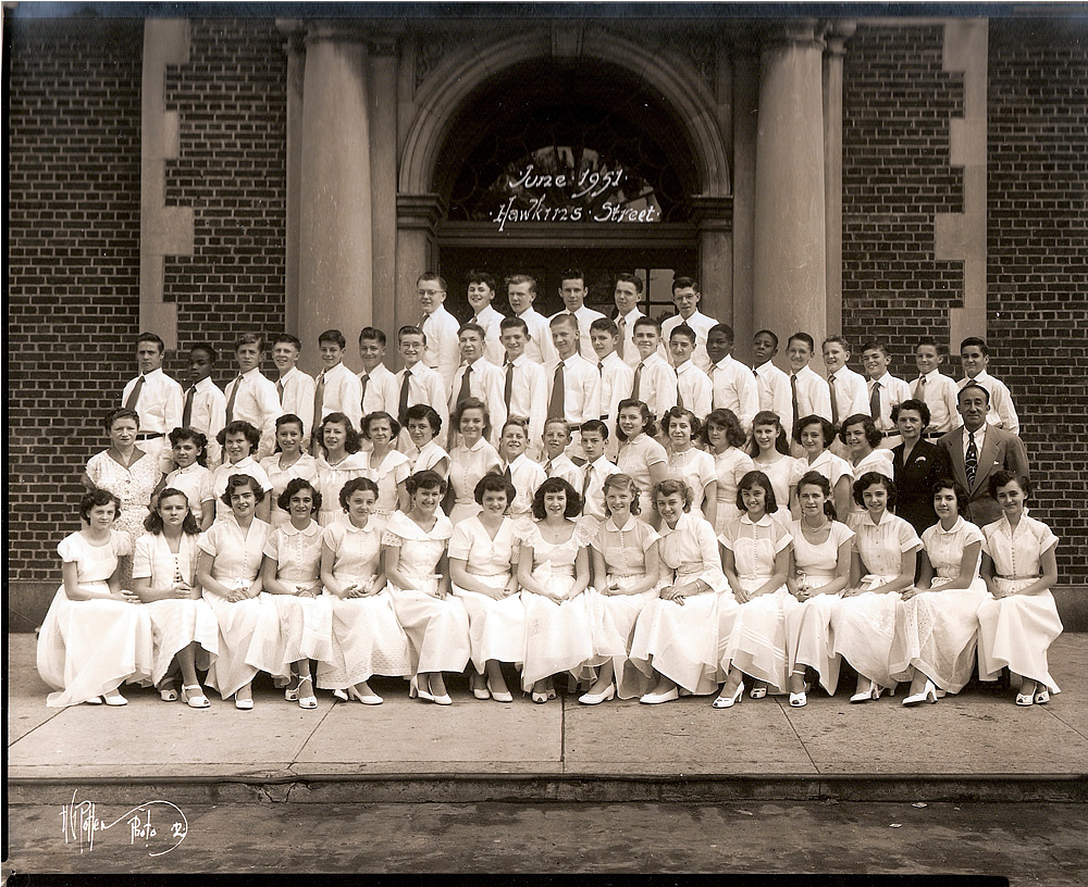1951 June
Front row, sitting 6th from left - Margaret Gainfort

Photo from Robin Liashek-Delaney
