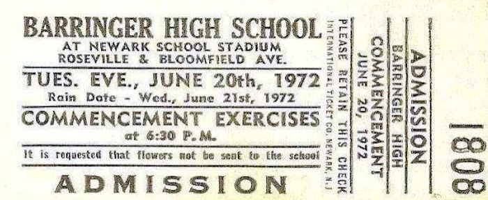 Commencement Exercises Ticket
