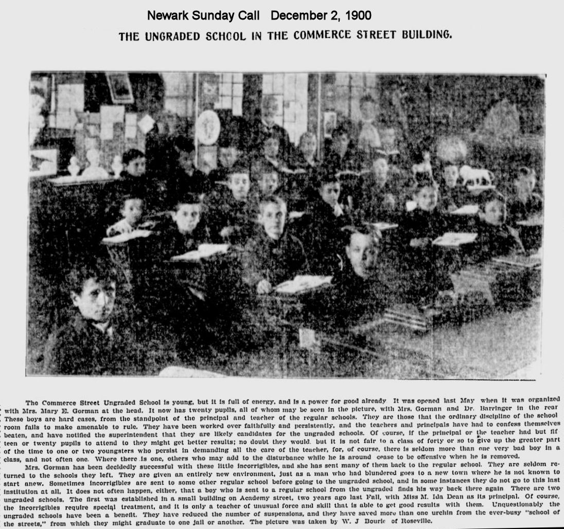 The Ungraded School in the Commerce Street Building
December 2, 1900
