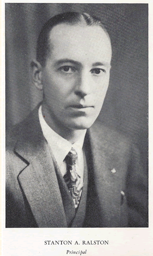 Principal 1934 - Ralston, Stanton A.
Photo from yearbook
