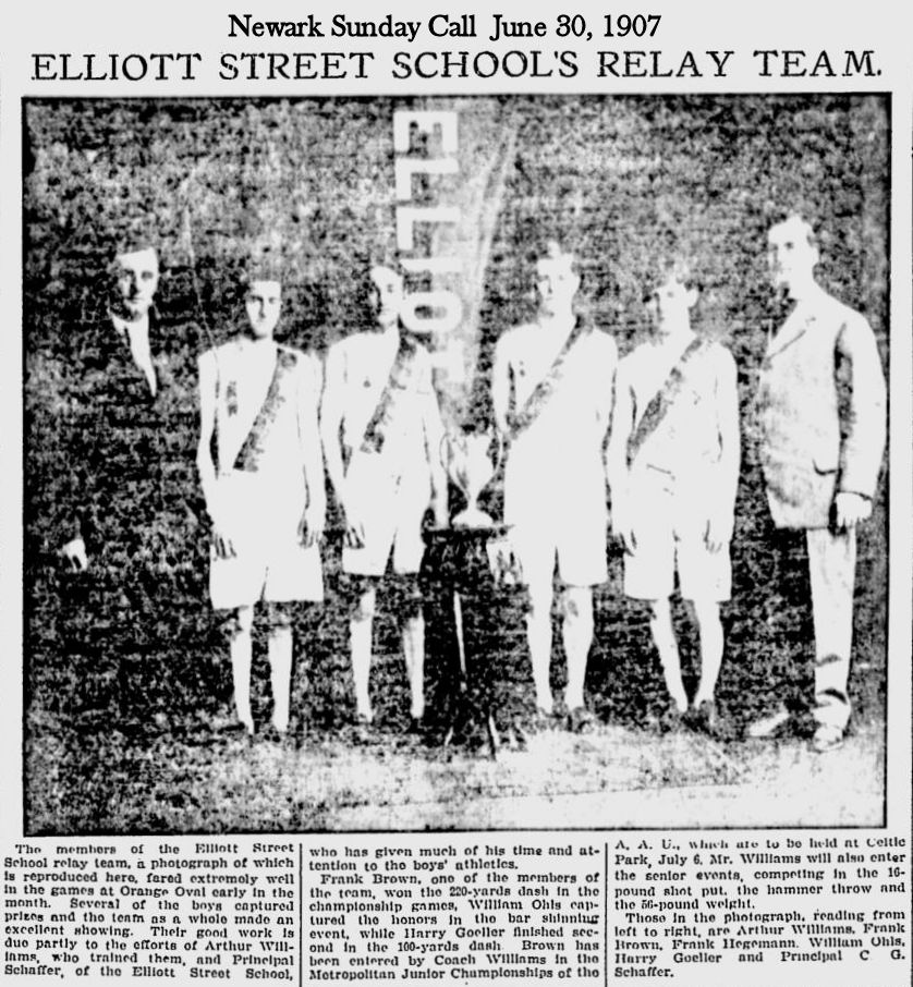 Elliott Street School's Relay Team
