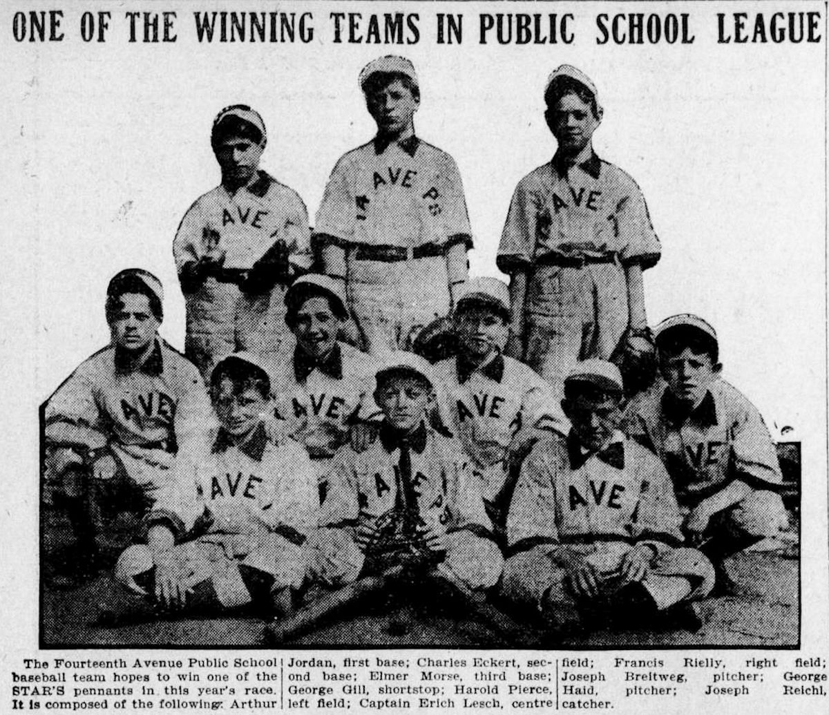 Baseball Team
Newark Star 1909
