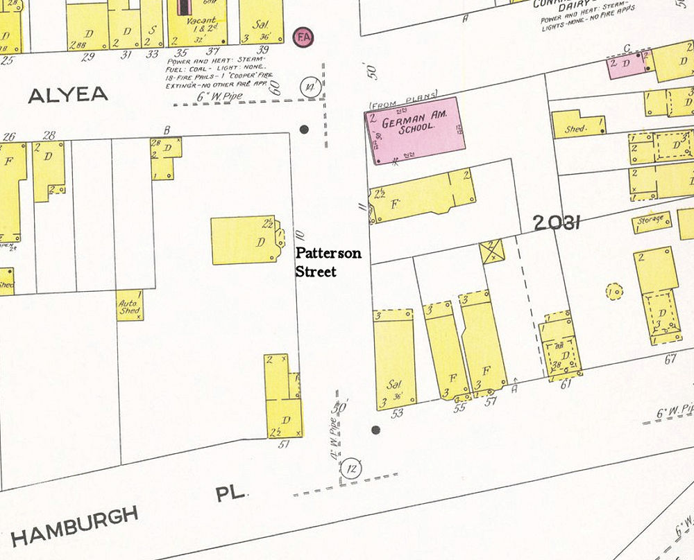 1908 Map
German American School
