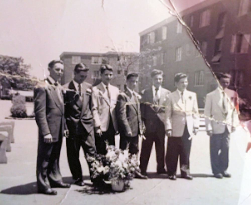1952 Graduates
Robert Fortney, Rudy Kerzic, Martin Pike, Jimmy Locklin, Richard Matuchik, Peter Clarke, and ?

Photo from Martin Pike
