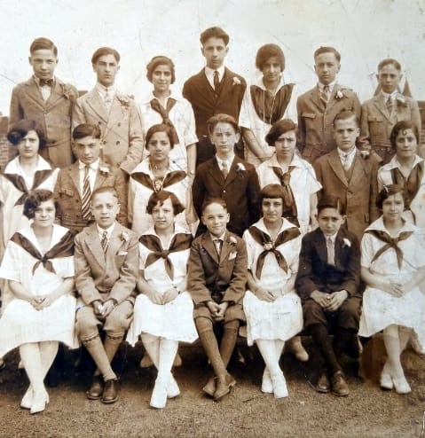 1923
McKinley School 1923 graduating class 8th grade. Center top row.my Dad Anthony Amato.
Photo from Nancy Ann Rose
