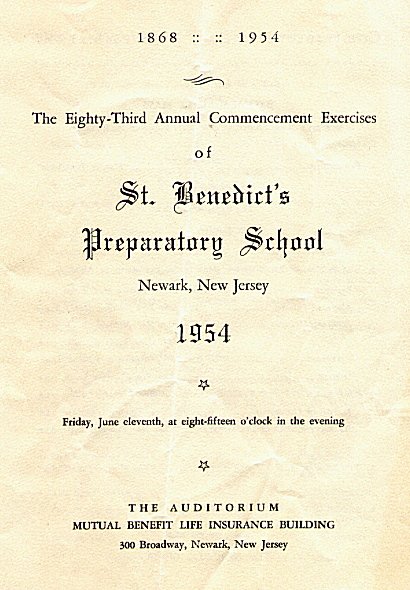 1954 Commencement Booklet 1
