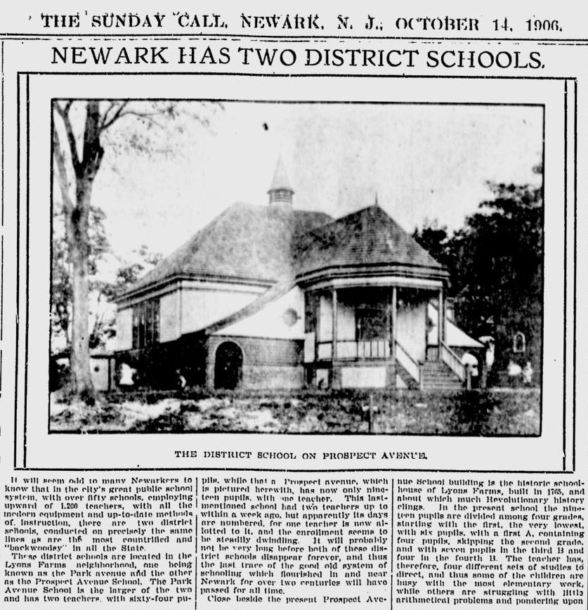 Newark Has Two District Schools
October 14, 1906
