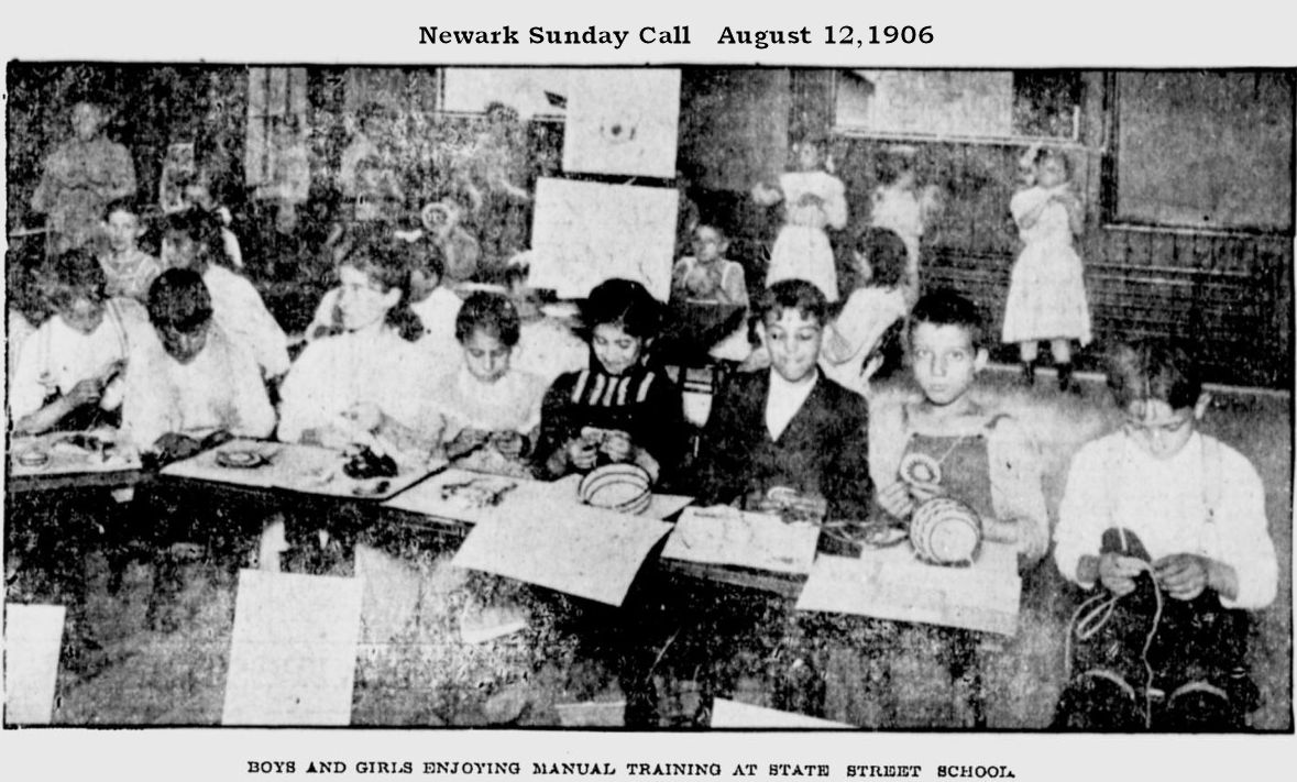 Boys and Girls Enjoying Manual Training at State Street School
August 12, 1906
