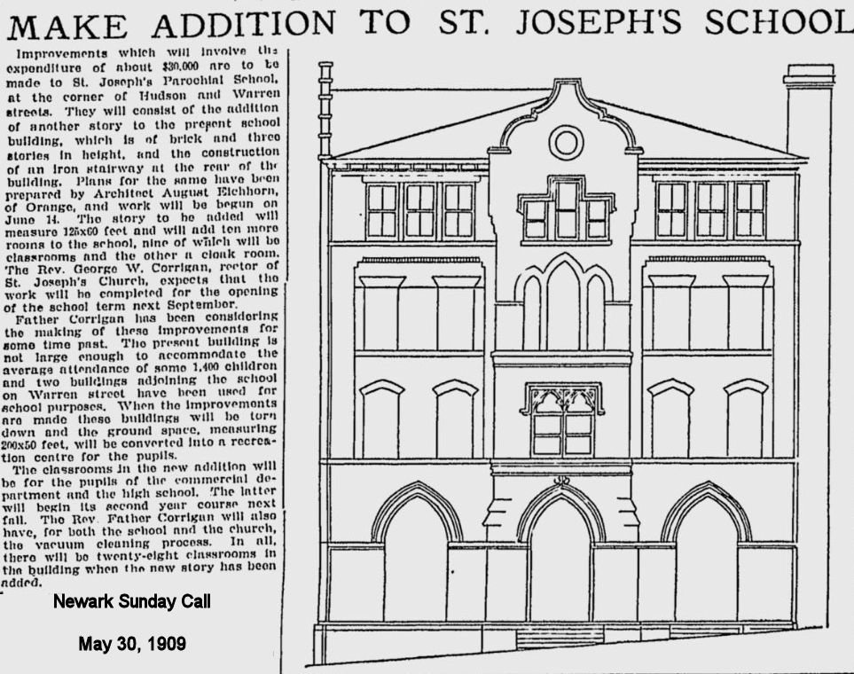 Make Addition to St. Joseph's School
May 30, 1909
