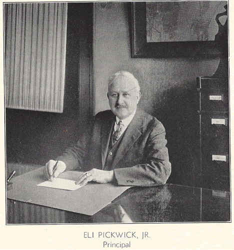Principal 1933 - Pickwick, Eli
Photo from yearbook
