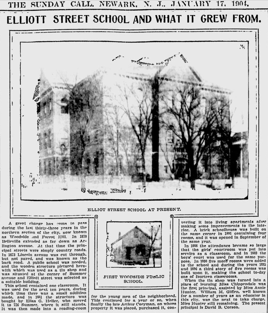 Elliott Street School and Whit It Grew From
January 17, 1904

