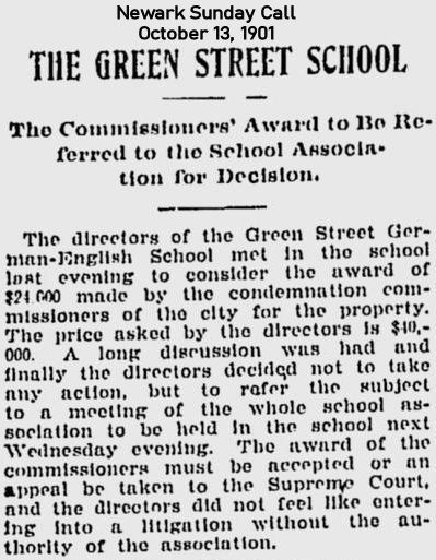 The Green Street School
October 13, 1901
