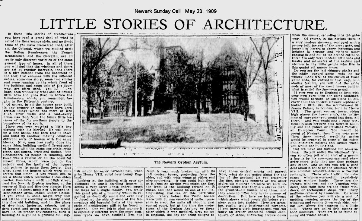 Little Stories of Architecture
May 23, 1909
