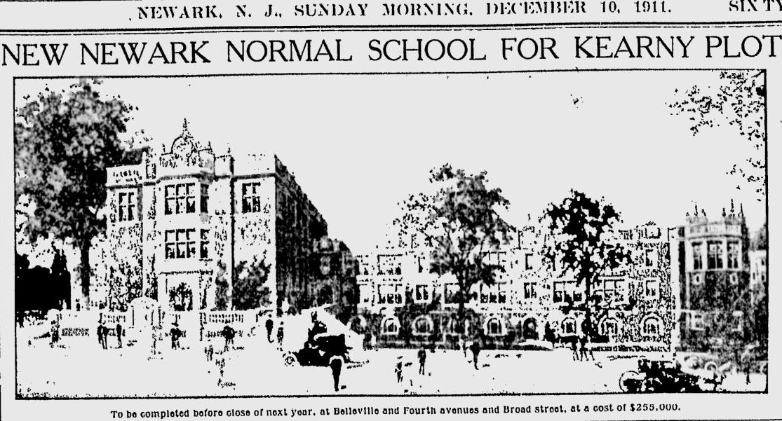 New Newark Normal School for Kearny Plot
December 10, 1911
