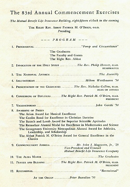 1954 Commencement Booklet 3
