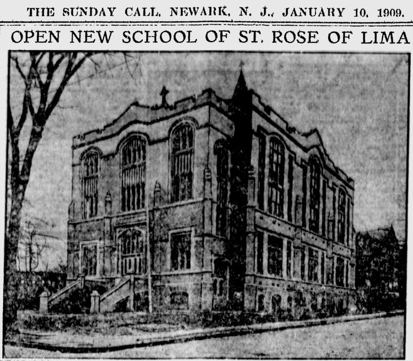 Open New School of St. Rose of Lima
January 10, 1909
